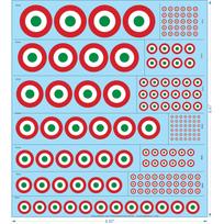 Italian Air force roundel & fin flash 1940-1943