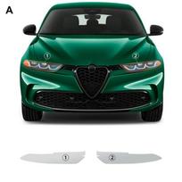 TPU priekinių žibintų apsauginė plėvelė Alfa Romeo Tonale 2024-2025 m. Skaidri ir dūminė juoda Atspari įbrėžimams Smoked black / Headlight film juoda
