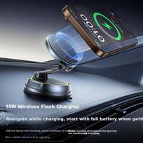 Baseus Car Phone Holder with Wireless Charger, Vacuum Suction Cup, Magnetic Mount for Navigation And Dashboard, Model 2026