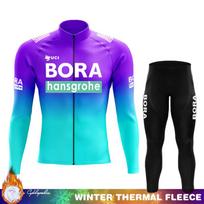 Mtb Clothing Men Winter Cycling Jersey Thermal Fleece UCI BORA Road Bicycle Bikes Jumper Clothes Man 2026 Termal Men's Pants Bib Asian size - XS