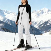 Ski Pants Women Ski Bib Overalls Snowboarding Pants Adjustable Shoulder Strap Snowsuit L