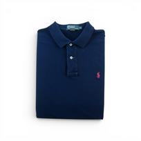 Seconde vie - Polo manches courtes Homme Marine - Bon état XL