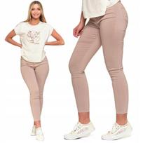 Women's Viscose Trousers Stylish Comfortable Elegant MORAJ L beige