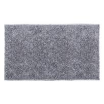 Q-BATH PREMIUM DECOR 1640 bathroom rug, fluffy gray, 120 x 70 cm, microfiber