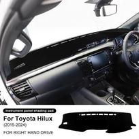 Dashboard Cover Organizer for Toyota Hilux 2015-2024 Premium Flannel Mat Anti-Glare UV Protection Regular Style RHD / for Toyota juoda