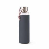 Glass Water Bottle 600 ml (Gray) Black+Blum