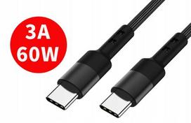 USB C TYPE C PD CABLE 60W 3A QUICK CHARGE 3.0 1m FAST PHONE CHARGING