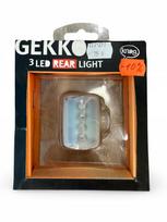 Knog Gekko Rear Bike Light, Clear, Silicone, 3Xled