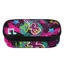 Pen Case 300D Polyester Practical Zip Around Closure with Main Pocket Mesh Layer and Removable Pen Divider for Classroom Use One Size