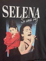 Selena Official Merchandise Graphic T-Shirt; Men’s Size Large Black Unisex T-Shirt XL