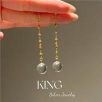 Elegant Gold-Plated Crystal Pearl Drop Earrings With Fringe Tassel Women 2025 Fashion Statement Jewelry White Crystal Long Version