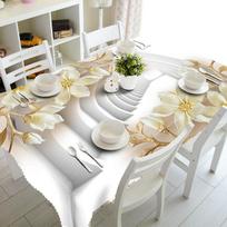 Europos stiliaus 3D staltiesė paplūdimio levandų gėlių raštas stačiakampis staltiesė vestuvių dekoravimas restoranas Nappe De Table 40x70cm15x27inch