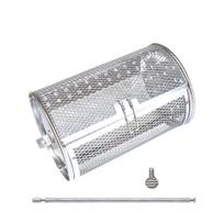 Stainless Steel Rotating Grill Basket Set for Outdoor Grilling Vegetables Fish BBQ Kit S