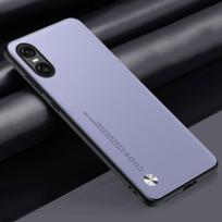 Prabangus PU odinis dėklas, skirtas Sony Xperia 10 VI 10VI galinis dangtelis matinis silikoninis apsauginis telefono dėklas, skirtas Sony Xperia 10 V 10 IV 5G For Xperia 10 VI šviesiai violetinė spalva