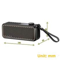 F60 Senjorų FM Radijas Įkraunamas Įjungiamas Dvi Kortelės Garsiakalbio Grotuvas Nešiojamas Bluetooth Garsiakalbis 3600mAh Baterija juoda