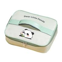Stainless Steel Leakproof Lunch Box Microwave Safe 2/4/5 Grids Lunch Container Panda for Adults Kids for Children School Picnic