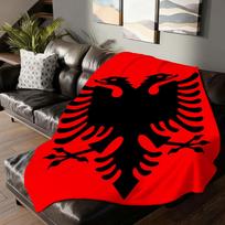 Nation flag A-Albania Blanket For Sofa Office Bed Plane Travel Sleep Read Relax Camping Soft And Warm 30x40in