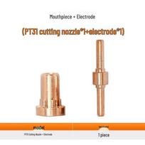 Jasic P80 Plasma Cutter Nozzle Electrode with LGK100/120 Torch Cover and Accessories