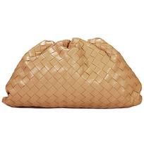 Bottega Veneta The Pouch Almond/Gold Women Pouches Cream 576175-VCPP0-2700 Basic Set (Bag+Dust Bag)