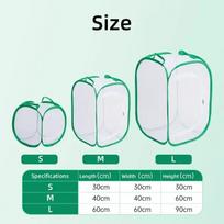 Collapsible Insect Cage Butterfly Habitat Insect Cage Mesh Cages Pop-up Collapsible Plant Greenhouse Box Net Cloth Hatch Cages 30 x30 x30cm