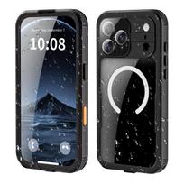 IP68 atsparus vandeniui dėklas IPhone 17 Pro Max 5G 2025 Magsafe dangtelis Sandarus maišelis Kietas dėklas IPhone 17 Air Didelio atsparumo telefono dangtelis iPhone17 Pro Max white