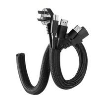 Cable Protector Sleeve Self Closing PET Braided Expandable Auto Line Management Overlaps Flexible Loom Split Pipe Tube Protect