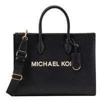 MICHAEL KORS Mirella brand print cow leather Tote bag Tote bag shopping bag handbag medium size women's black