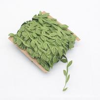 20 Meters Artificial Leaf Garland Silk Fabric Vine Decorative Green Leaf Strand for Home Garden Wedding Party Event Decoration One Size