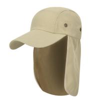 Apsauginė nuo saulės kepurė su kaklo atvartu, UPF 50+ UV apsauga, lengva ir pralaidi orui, skirta lauko veiklai, smėlio spalvos One Size beige