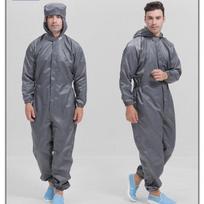 Unisex Hooded Anti-Dust Coverall Work Jumpsuit