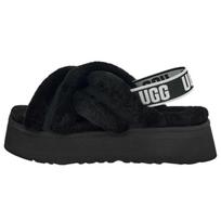 (WMNS) UGG Disco Cross Slide 'Black' Women's 1121550-BLK EU 43