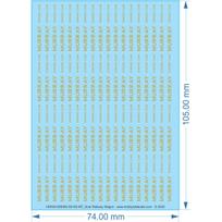 Scar Railway Wagon - 1/160 - Water Decal