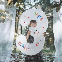 Birthday Scene Decoration, Number 2 Birthday Balloon, 32 Inches, for Boys And Girls, Children's First Birthday Celebration Props, Decorations