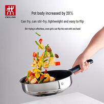 ZWILLING 304 Stainless Steel Titanium Non-Stick Frying Pan, 26cm