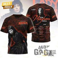 Lady Gaga The Mayhem Ball 2026 Tour 3D T-Shirt PP3D087 S