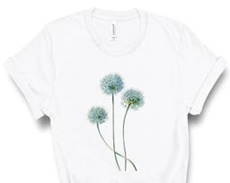 Dandelion Tee, Botanical Tshirt, Vintage Wildflower, Gardening Shirt, Plant T-Shirt, Flower Shirt, Women's Tees, Boho, Tumblr, Spring Shirts S