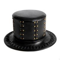 Steampunk Hat Structured Cosplay Brimmed for Cosplayers, Halloween, Costume Parties, Stage