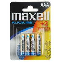 Maxell Battery Alkaline Lr03/Aaa Blister*6 (4+2) 790240.04.Eu