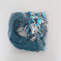 Omega Varan Micro Usb To Usb Fabric Braided Cable Cable 2A 1M Polybag Blue-Black [44190]