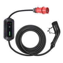 Platinet Ev Portable Car Charger Ev/Phev Ac Type 2 8/10/13/16A 11Kw Cee 3F 7M Cable Black [46203]