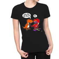 1Tee Womens Dude Did You Eat The Last Unicorn T-Rex Dinosaur T-Shirt S
