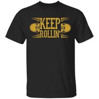 Keep Rollin' Skateboarding Skateboard Youth T-Shirt S