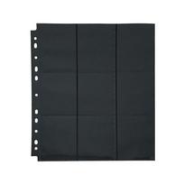 Card Replacement Binder Album Organizer Loose-leaf Inners Card Album Black Storage Page Inner Page Side open