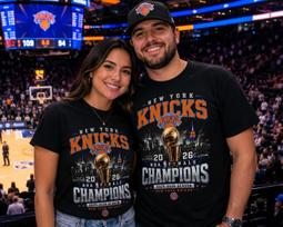 Knicks Champions 2026 Shirt Blue Orange Victory Graphic Unisex T-Shirt S