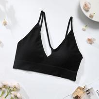 Women Seamless Thin Backless Sports Yoga Bra Breathable Fitness Workout Underwear S