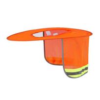 1 vnt. Kaklo apsauga Šalmai Atspindinti kepurė Vasaros apsauga nuo saulės Saugos šalmo kraštas Atspindinti kepurės uždanga Statybininkams Orange foldable