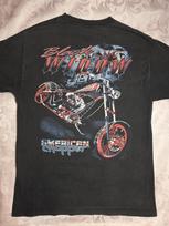 Vintage Y2K American Choppers Black Widow Bike Tshirt Adult Large Orange County Unisex T-Shirt XXXXL