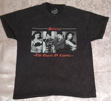 Official Selena Queen Of Cumbia Size Medium Tshirt Black Graphic 90s Latin Music Unisex T-Shirt XXL