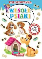 Coloring book. Happy dogs