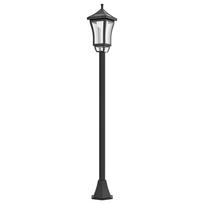 1.3 m Garden Lamp Post Light, LED Outdoor Solar Post Lights, Waterproof IP44 for Patio, Garden, Pathway, Cool White 15 x 15 x 127 cm